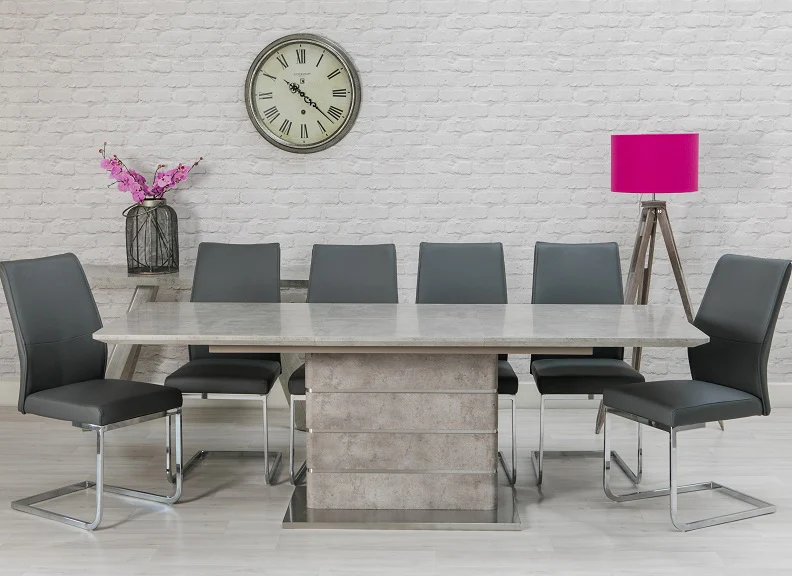 Set Of Two Seattle PU Dining Chairs