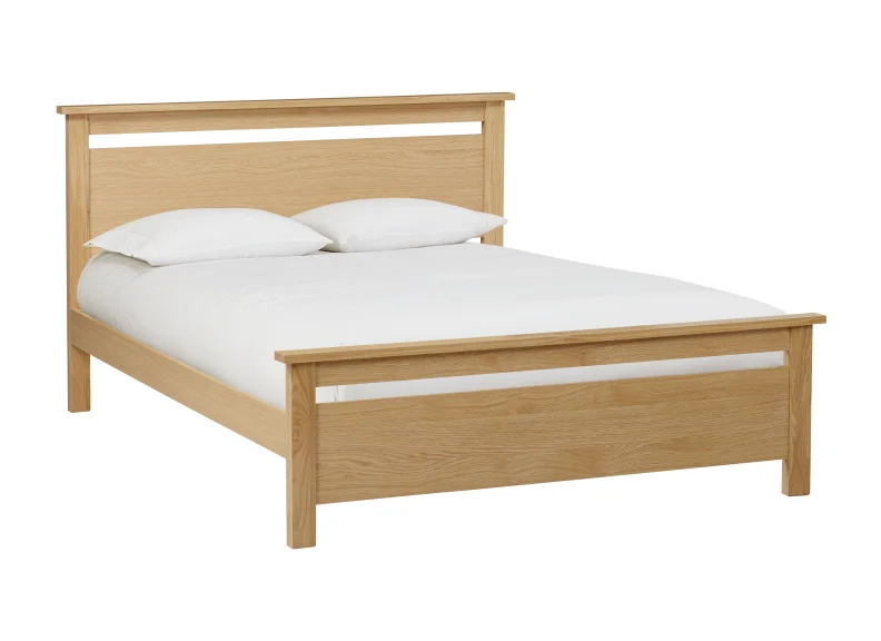 Selkirk Oak Bed – Classic Design with Slatted Base 4ft6 - Image 5