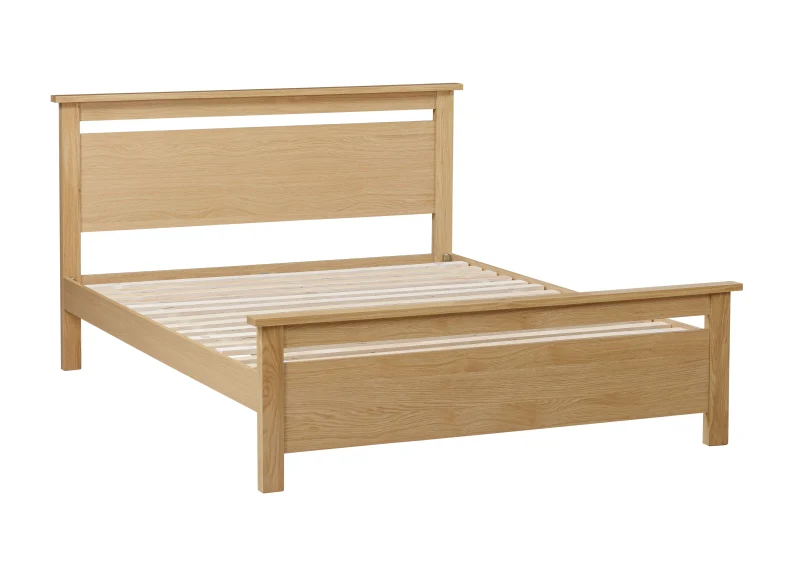 Selkirk Oak Bed – Classic Design with Slatted Base 4ft6 - Image 6
