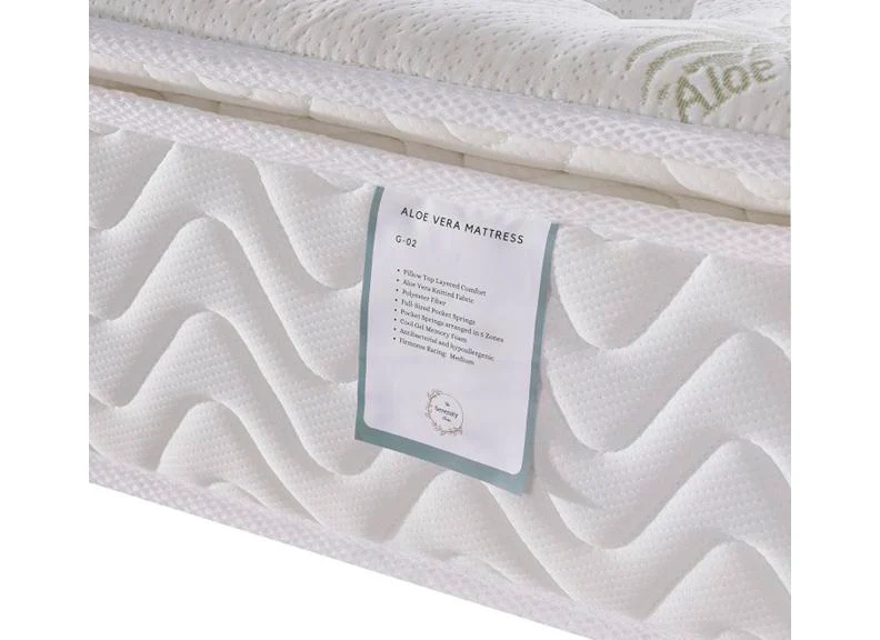 Serenity Sleep Aloe Vera 3 ft Mattress – Medium-Firm with Extra Pillow Top - Image 5