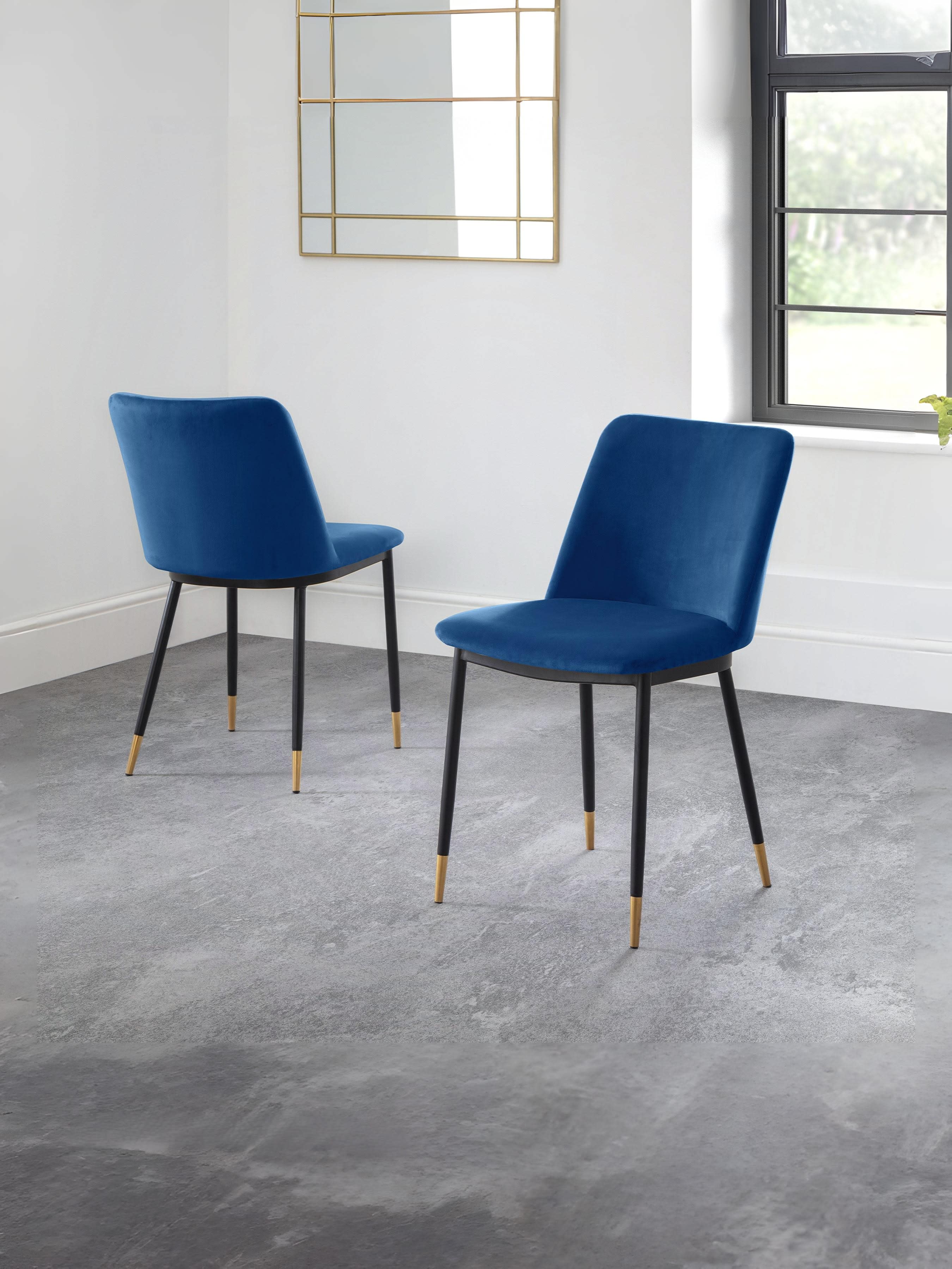 Set Of 2 Delaunay Dining Chairs - Blue