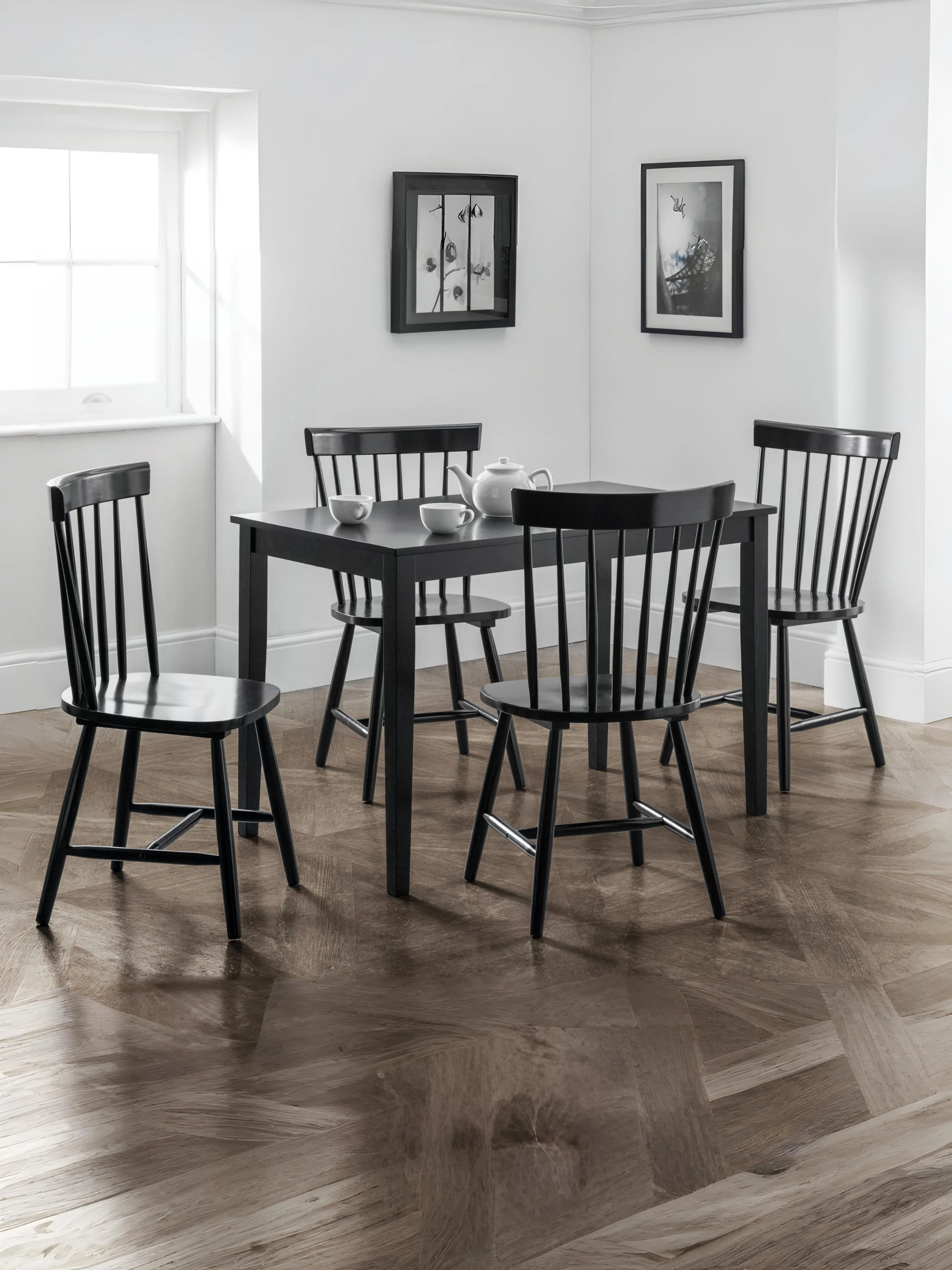 Set Of 4 Torino Black Chairs - Image 2