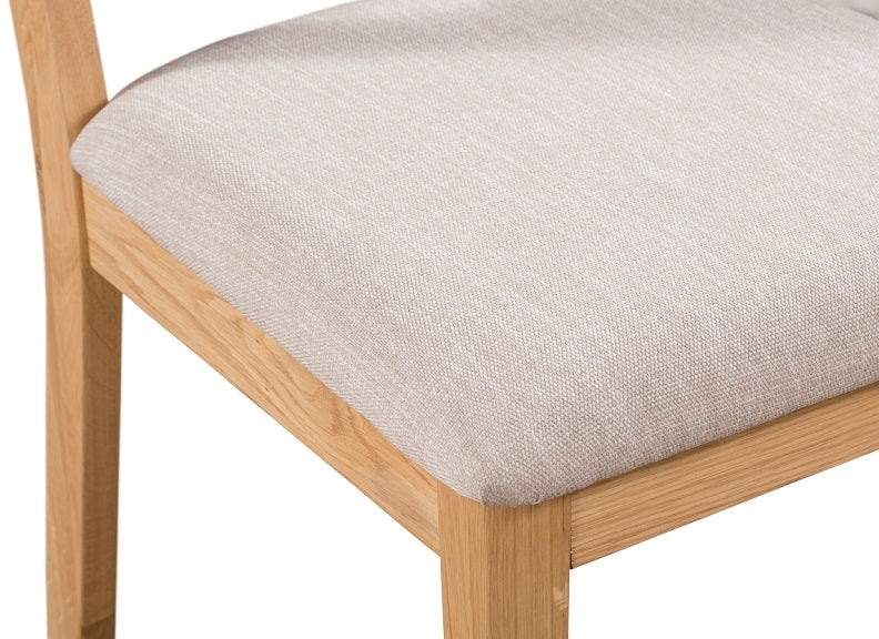 Set Of Two Curve Oak Dining Chairs - Image 4