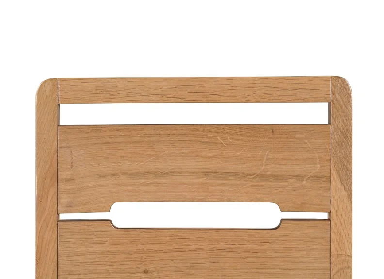 Set Of Two Curve Oak Dining Chairs - Image 5