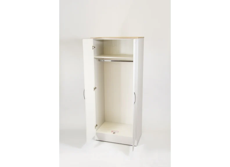 Shannon Grey & Oak Two Door Wardrobe - Image 4