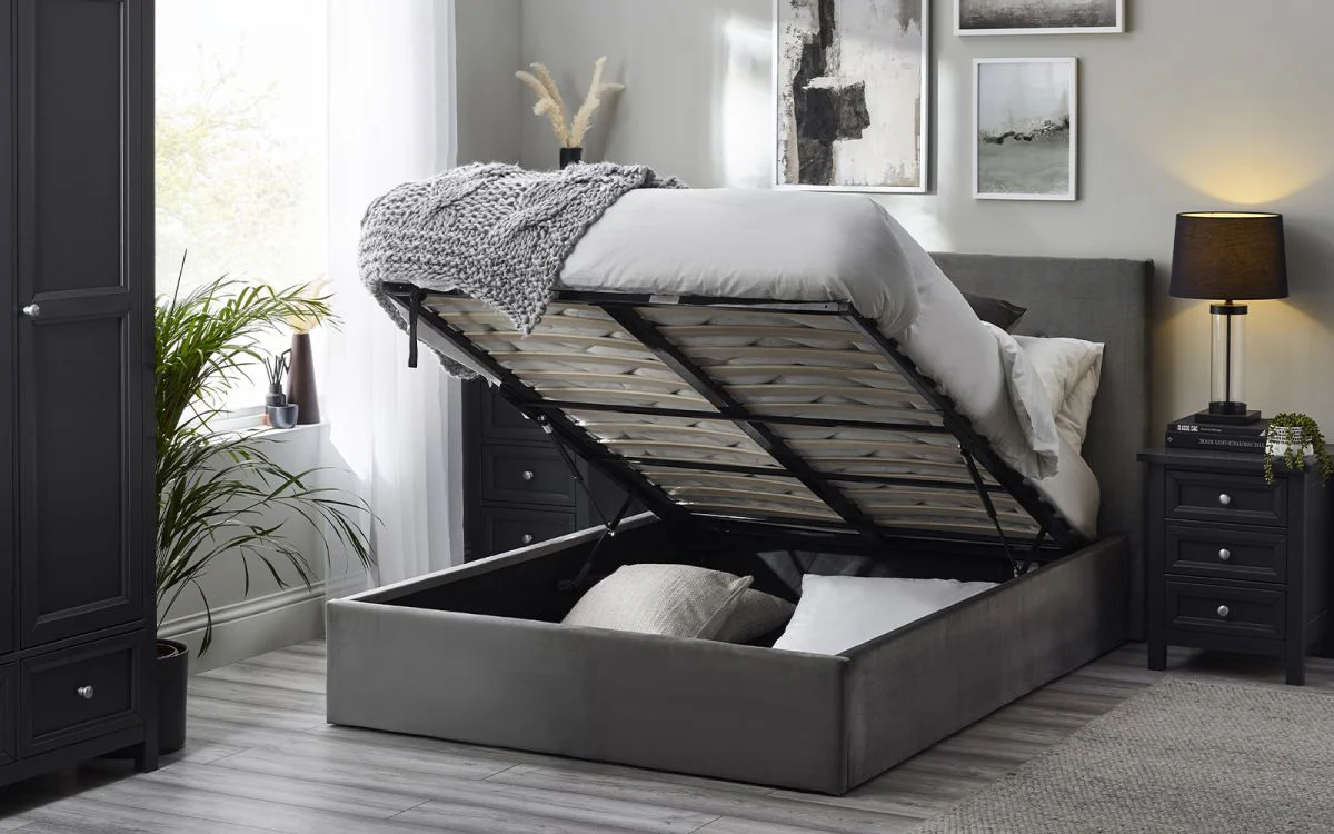 Shoreditch High Headboard Lift-Up Storage Bed 135cm - Image 5