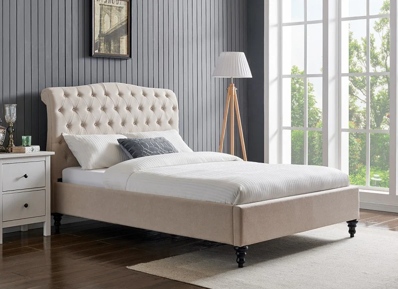 Simcoe Fabric Beds – Classic Design with Deep Buttonback Headboard - Image 8