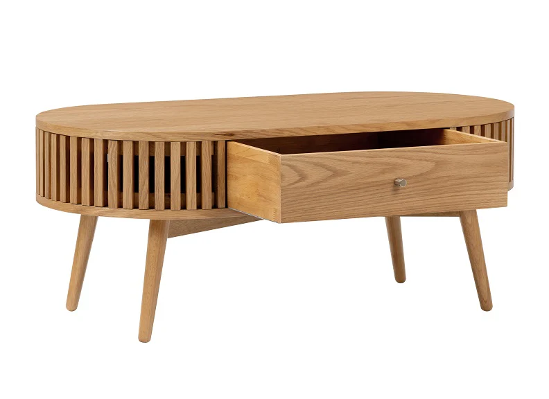 Soho Oval Coffee Table W/Drawer - Image 2