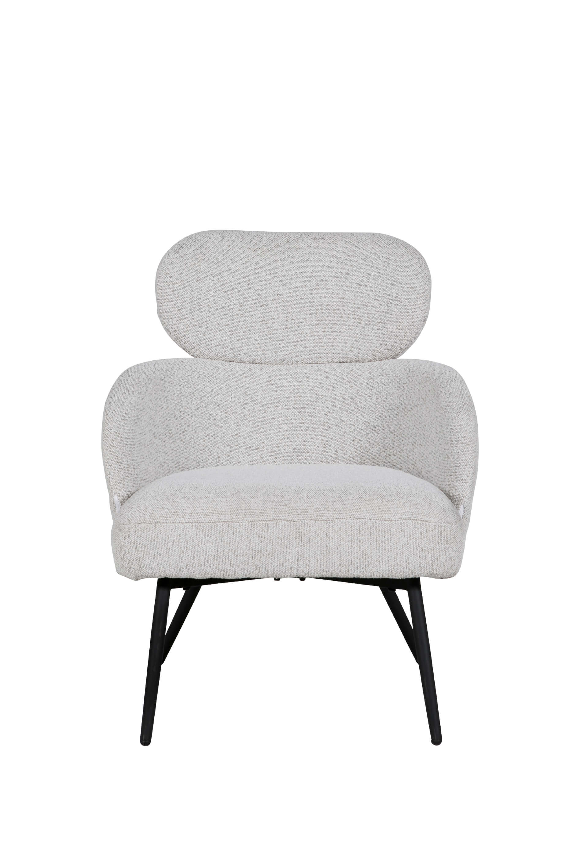Solas Accent Chair – Ivory Boucle with Black Legs - Image 10