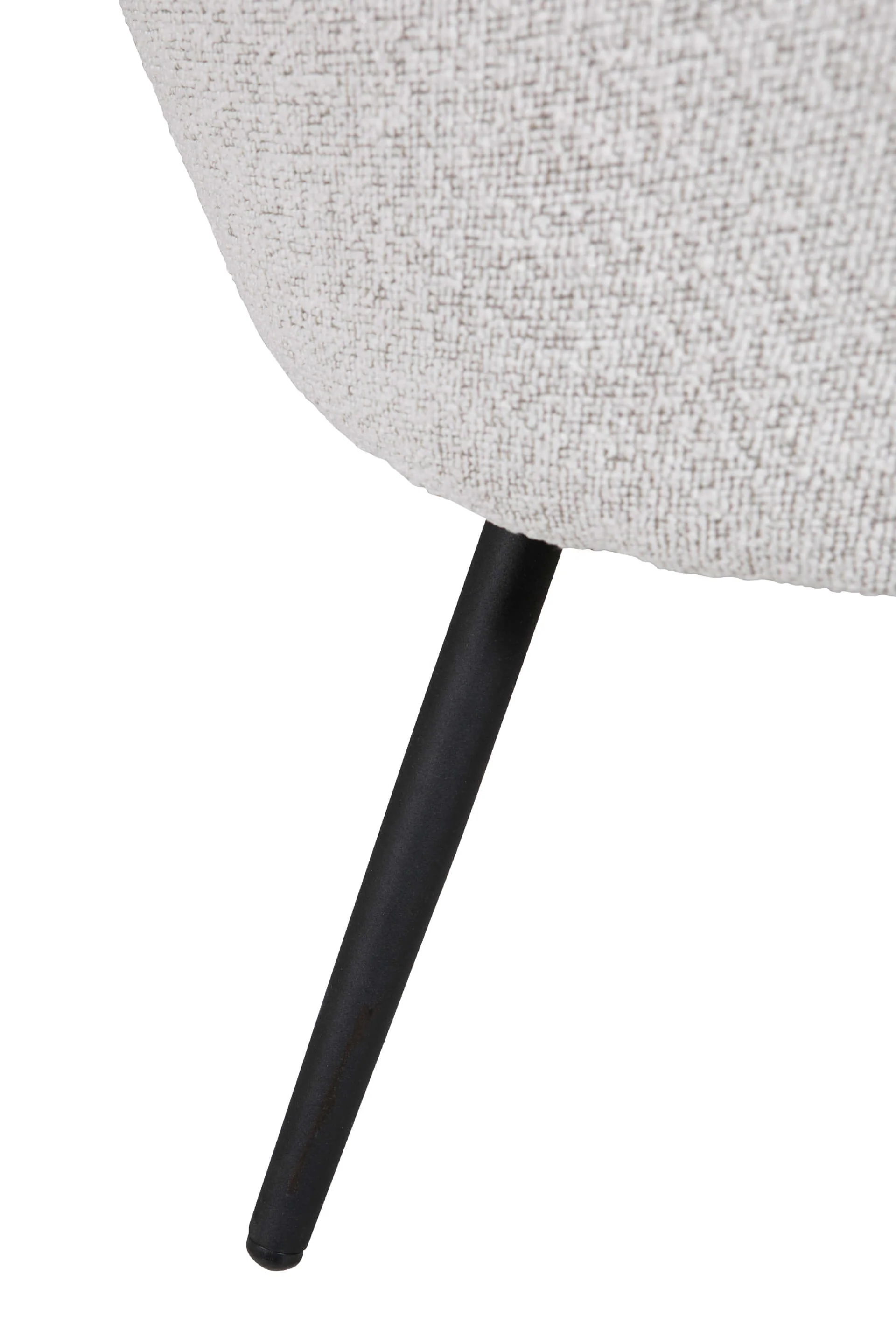 Solas Accent Chair – Ivory Boucle with Black Legs - Image 7