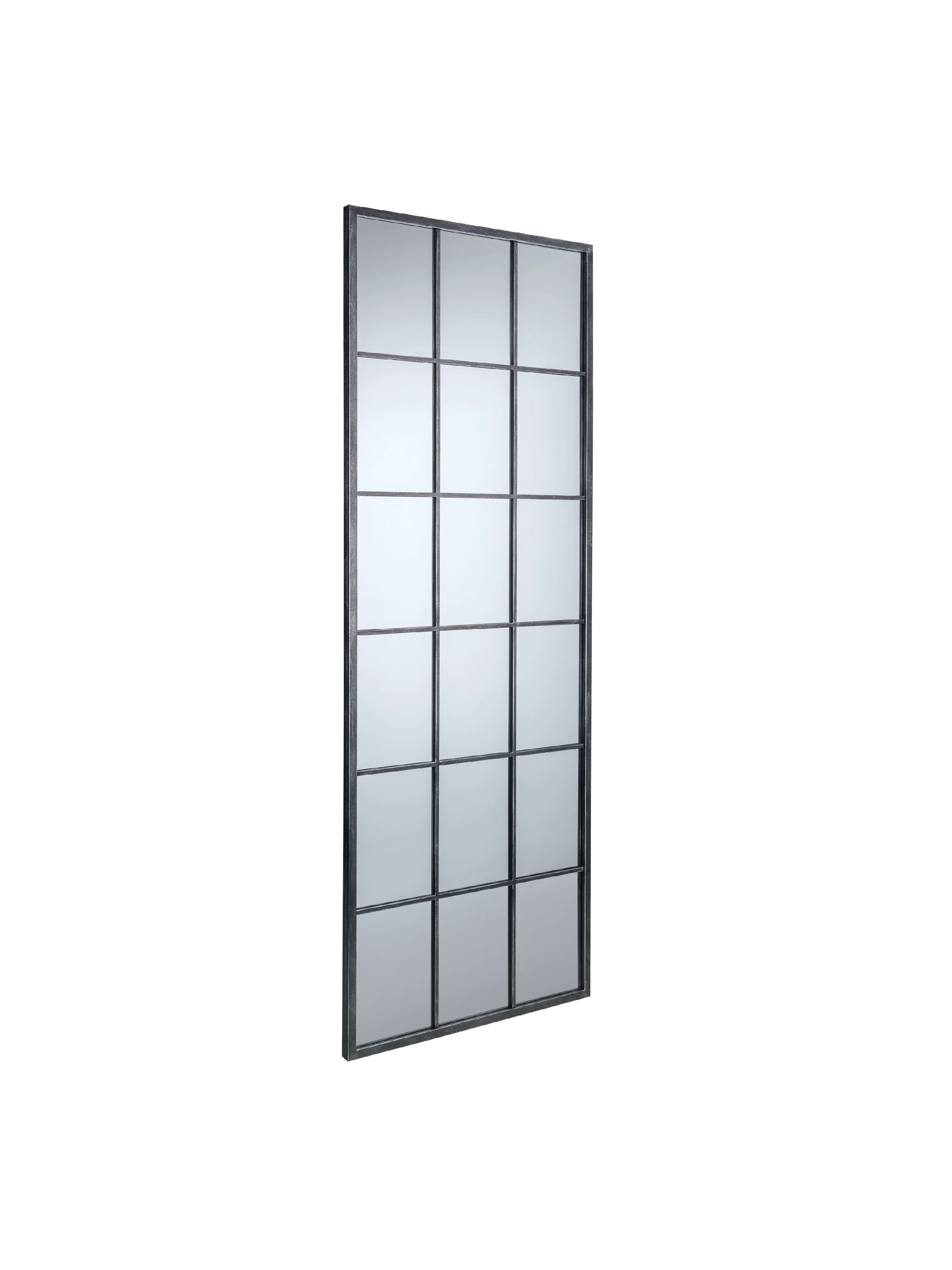 Somma Large Window Mirror – Antique Effect Pewter Frame - Image 2