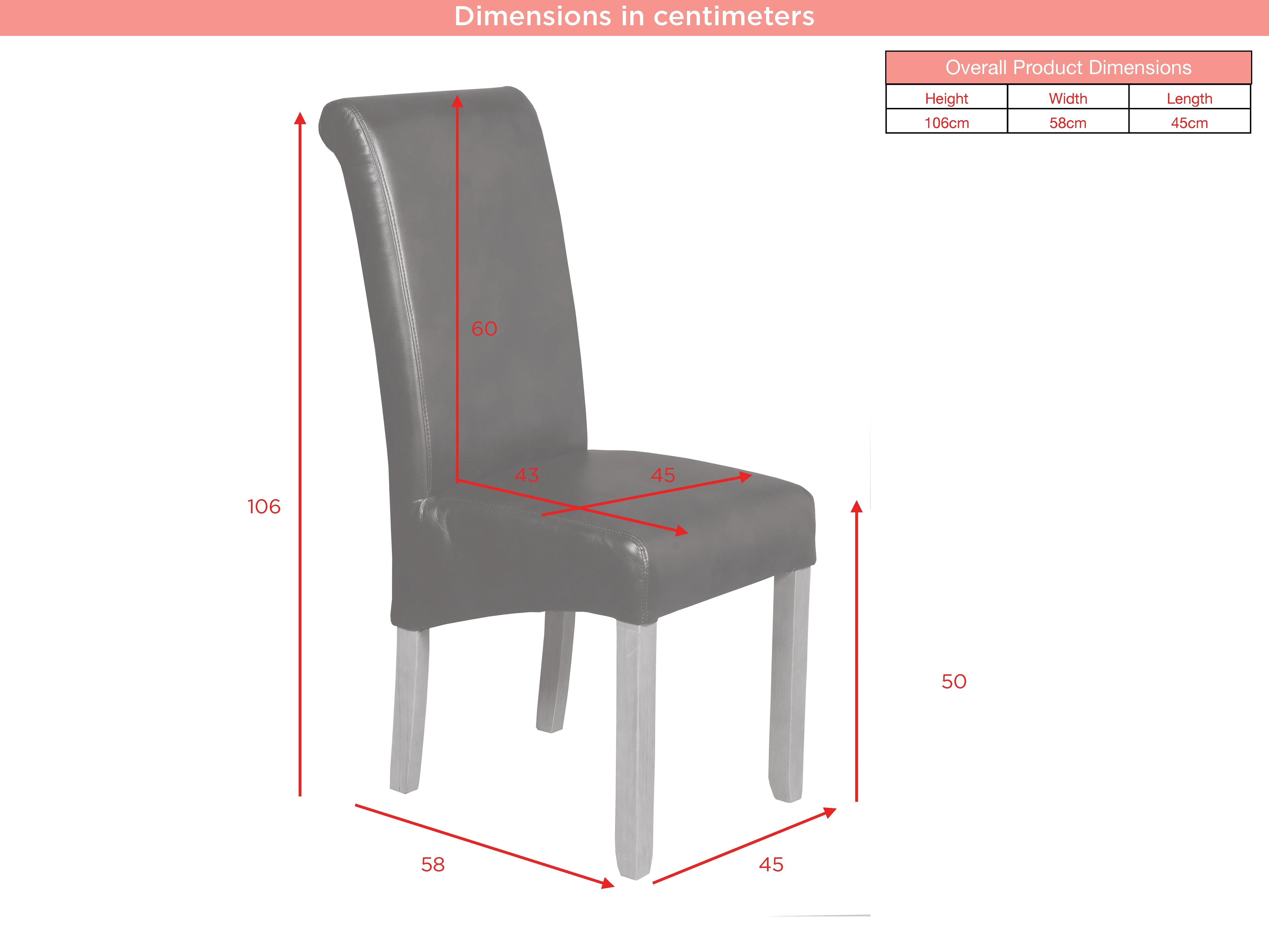 Set of 2 Sophie PU Oak Leg Dining Chairs - Image 4