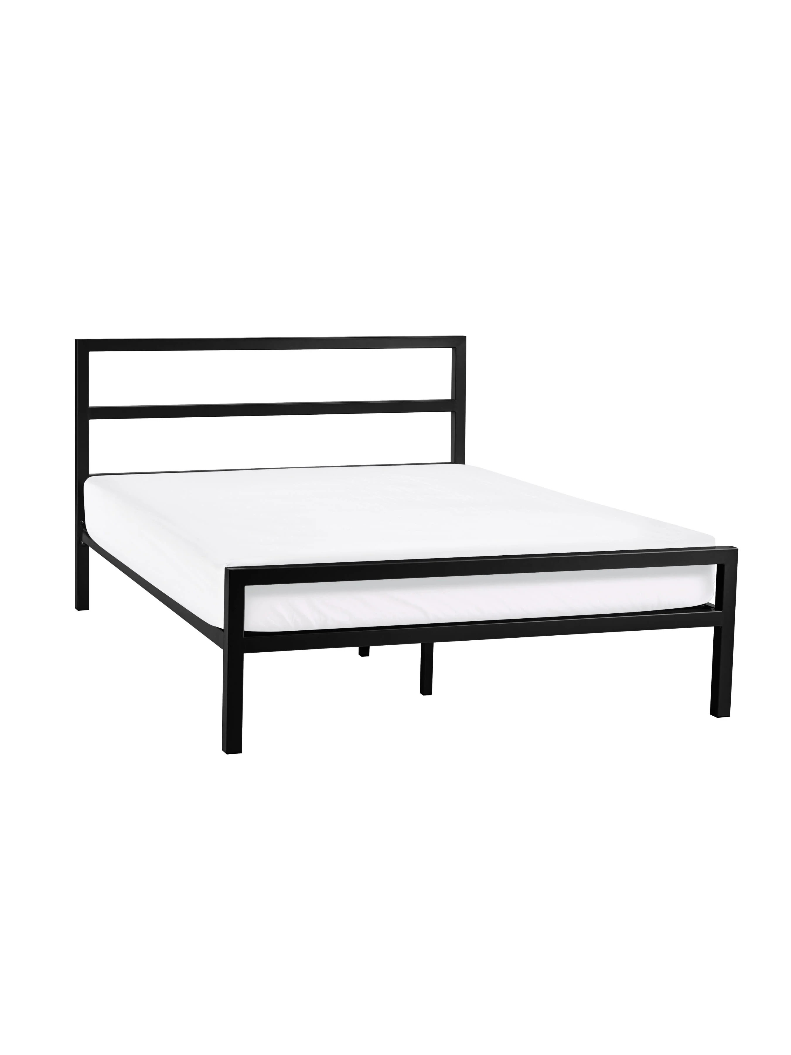 Soto Metal Bed 135cm - Satin Black - Image 2