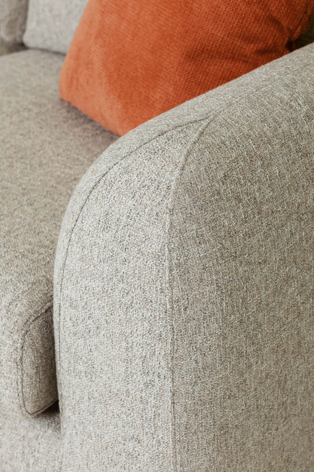Spencer 2 Seater Sofa – Natural Fabric with Pocket Sprung Seats - Image 3
