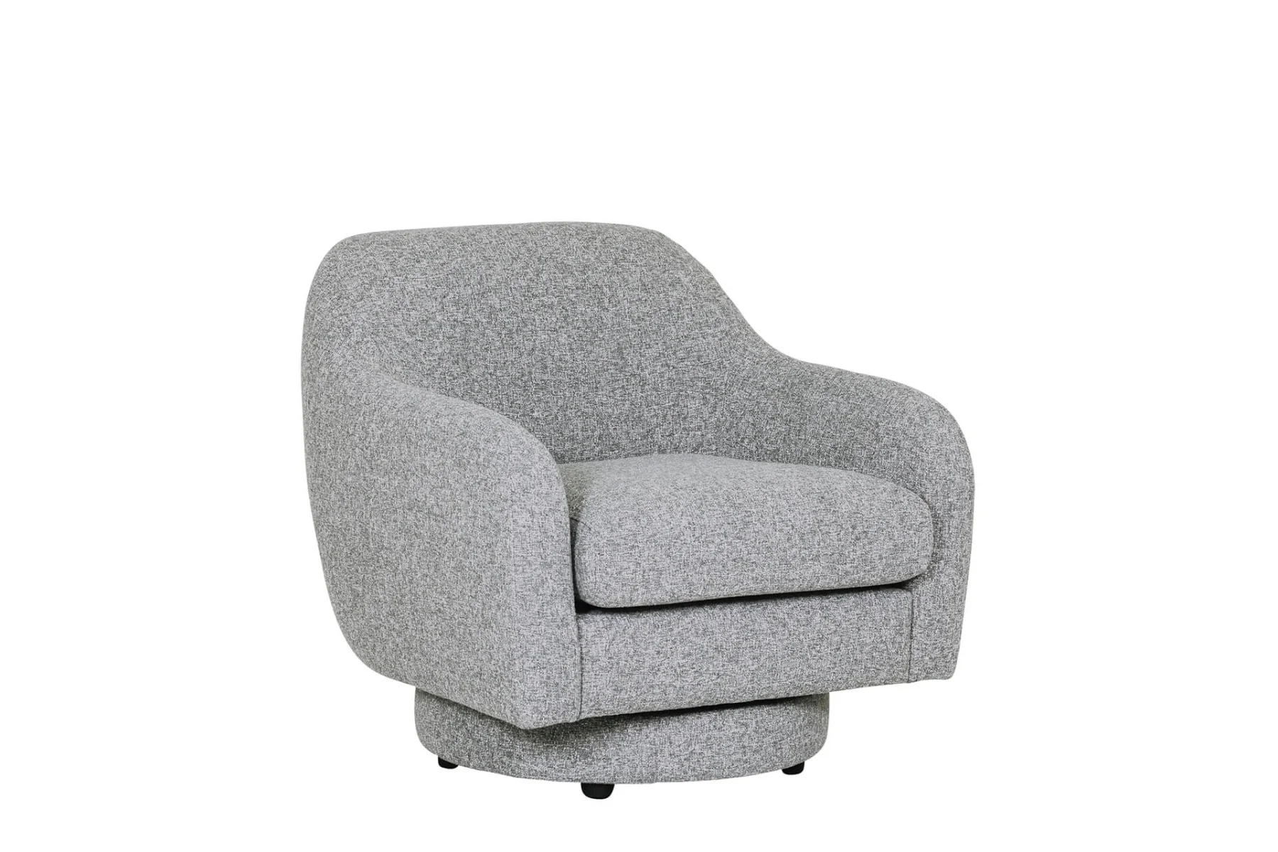 Spencer Swivel Accent Chair – Grey Fabric with Pocket Sprung Seat