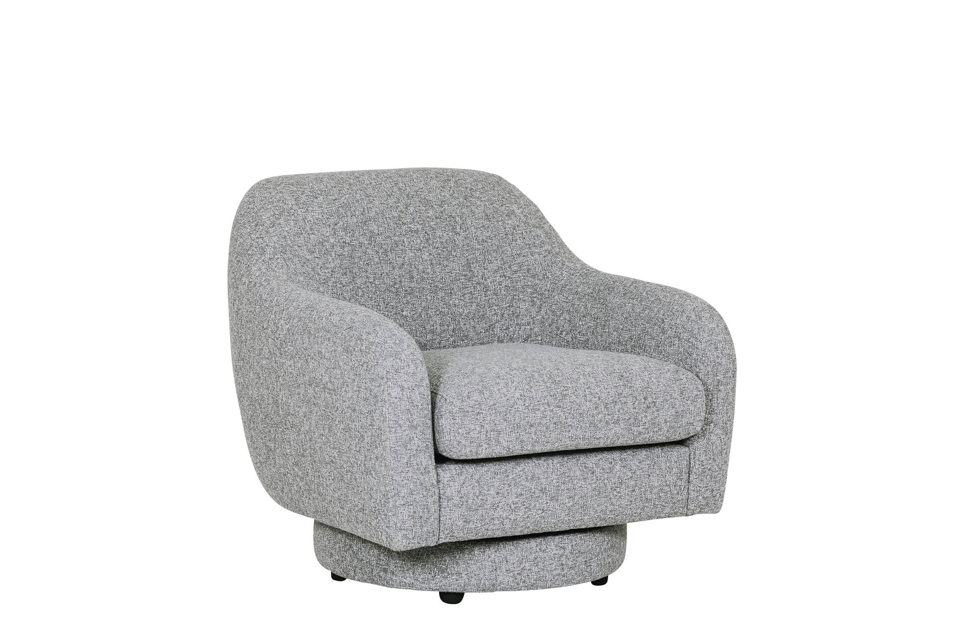 Spencer Swivel Accent Chair – Grey Fabric with Pocket Sprung Seat - Image 11