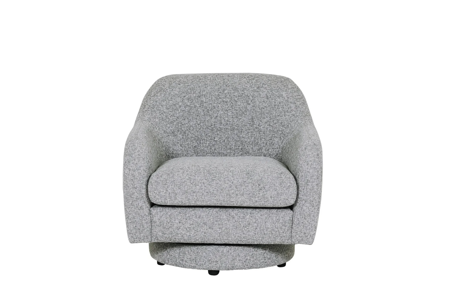 Spencer Swivel Accent Chair – Grey Fabric with Pocket Sprung Seat - Image 2