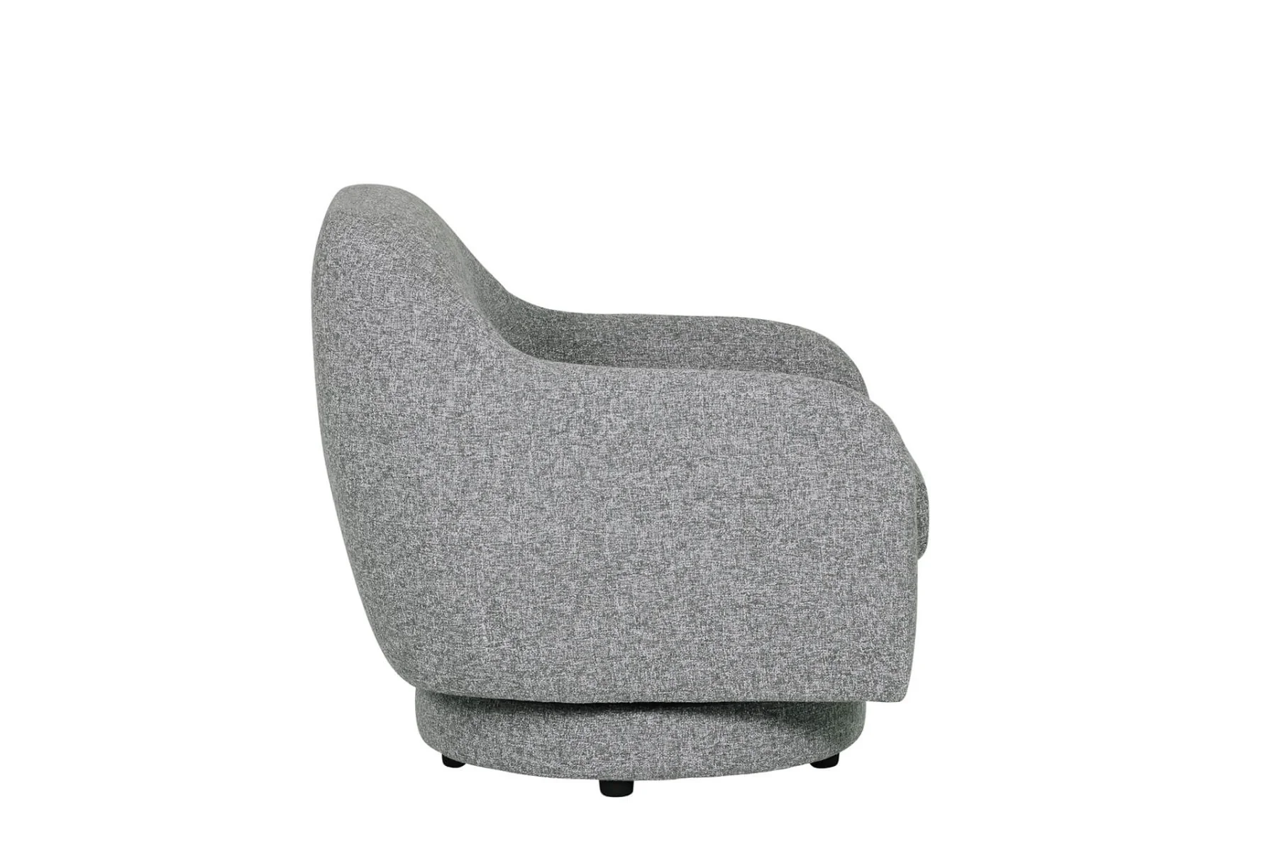 Spencer Swivel Accent Chair – Grey Fabric with Pocket Sprung Seat - Image 4