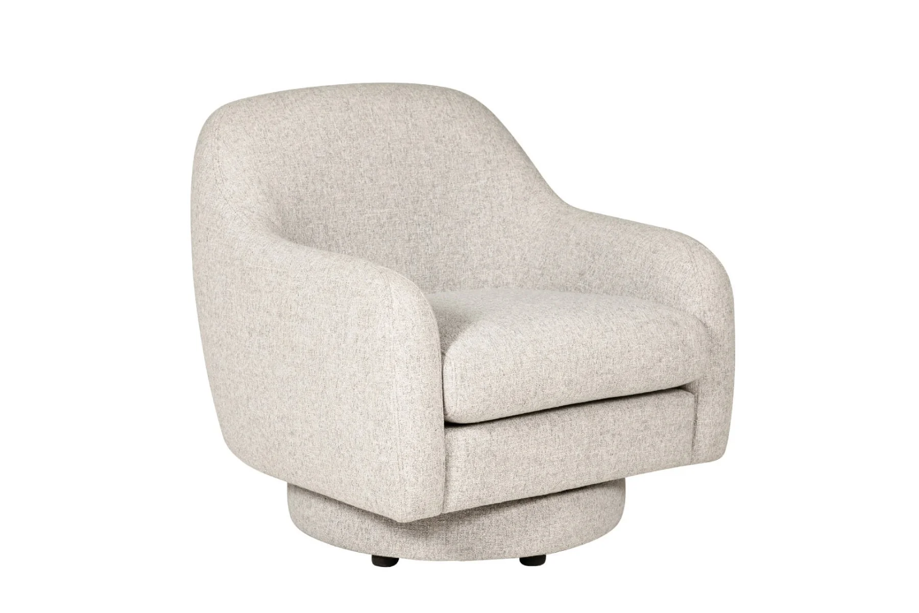 Spencer Swivel Accent Chair – Grey Fabric with Pocket Sprung Seat - Image 5