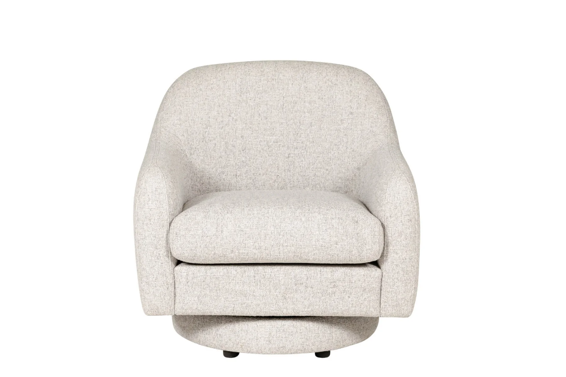 Spencer Swivel Accent Chair – Grey Fabric with Pocket Sprung Seat - Image 6