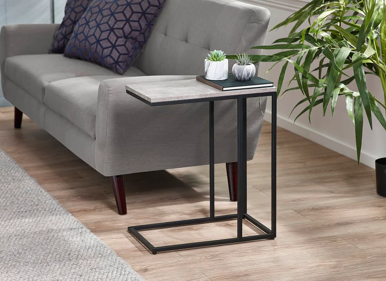 Staten Metal Framed Drinks Table