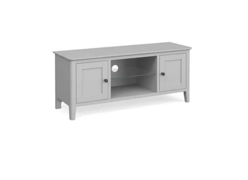 Stowe Grey Large TV Unit - Stylish and Spacious Entertainment Centre