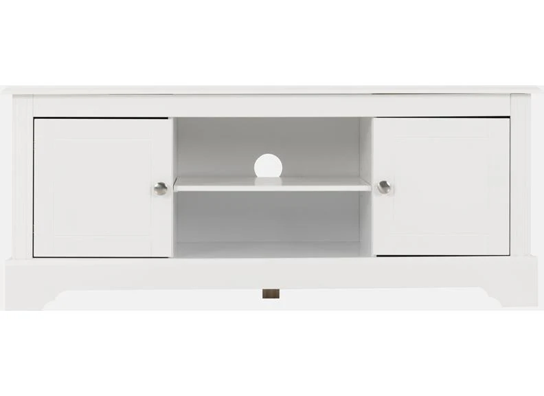 STRATFORD 2 DOOR TV UNIT - WHITE - Image 4