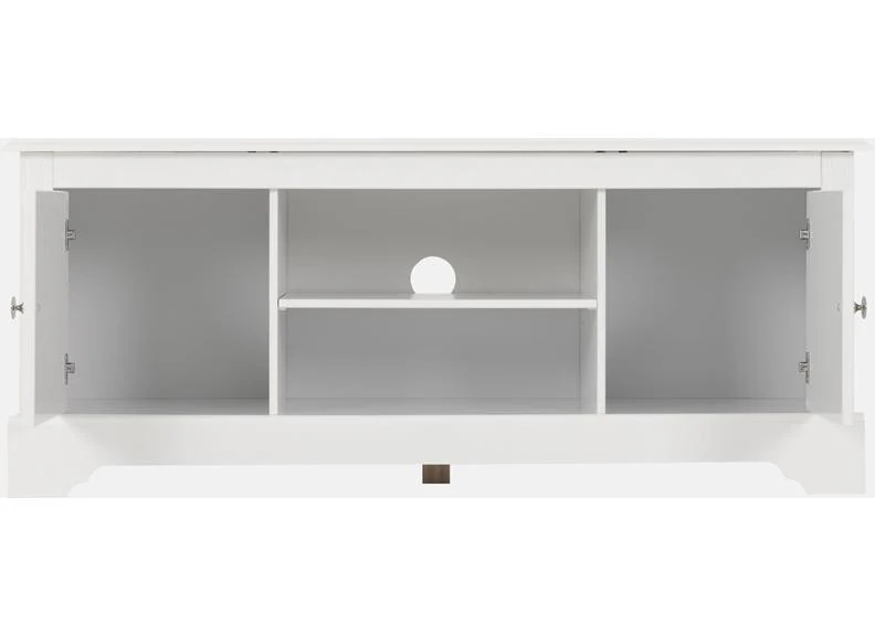 STRATFORD 2 DOOR TV UNIT - WHITE - Image 5