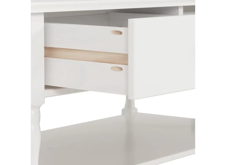 STRATFORD 2 DRAWER COFFEE TABLE - WHITE - Image 5