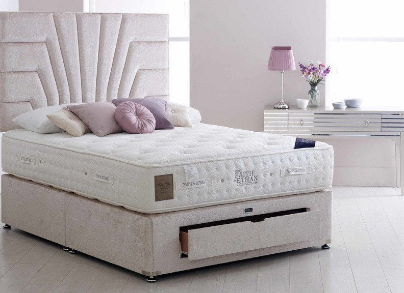 Durabeds Sycamore 36 Inch Headboard – Fabric Strutted Design in Maurice Chenille - Image 3