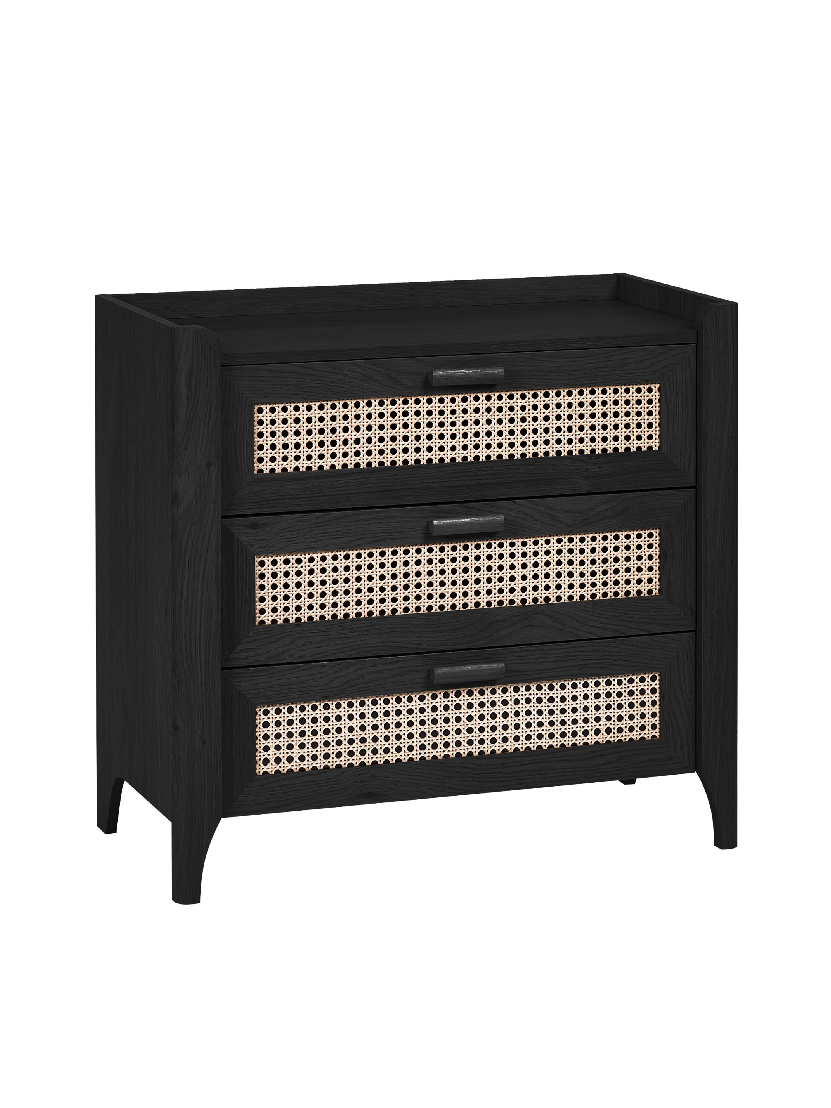 Sydney 3 Drawer Chest - Black Ash - Image 2