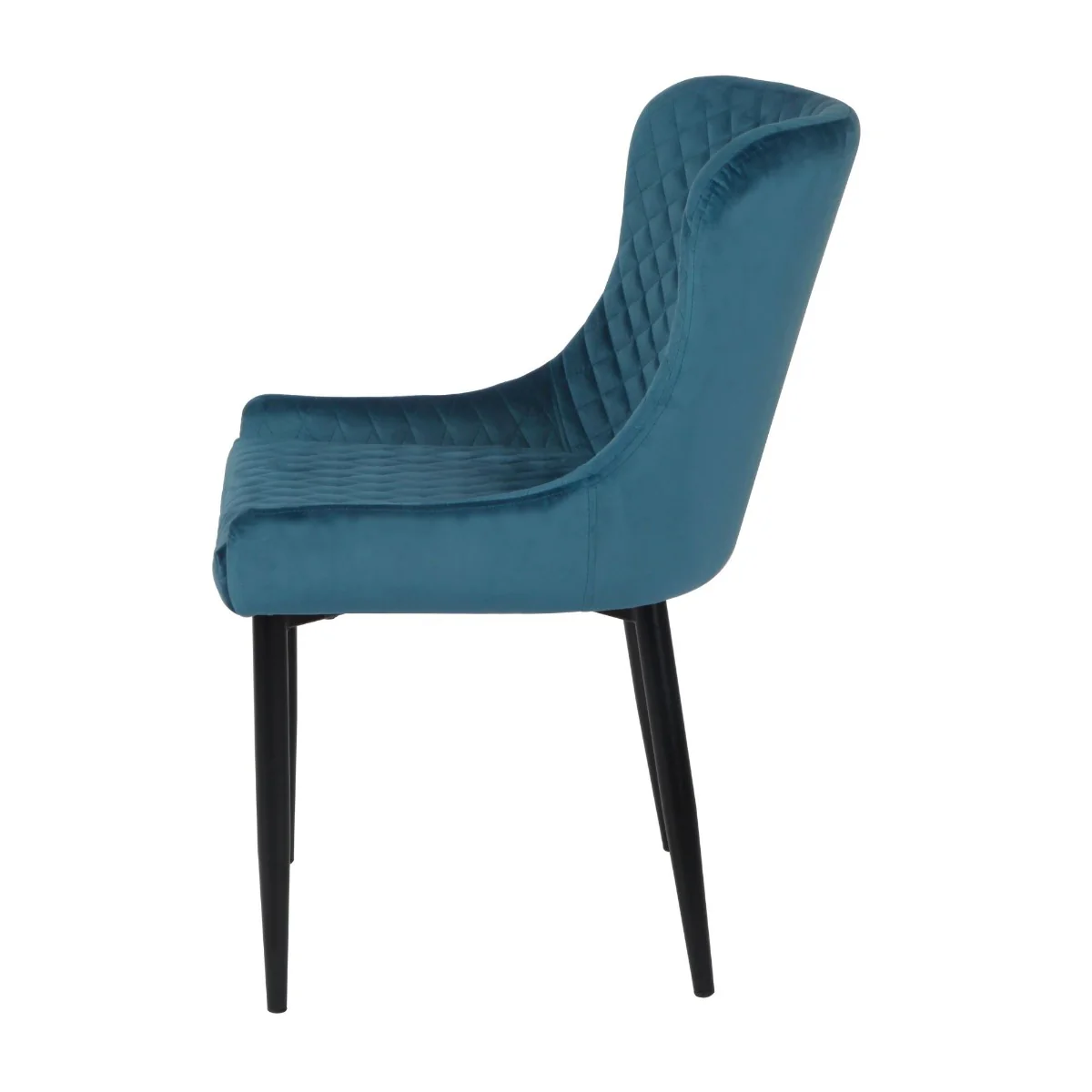 Talia Blue Velvet Dining Chair - Image 3