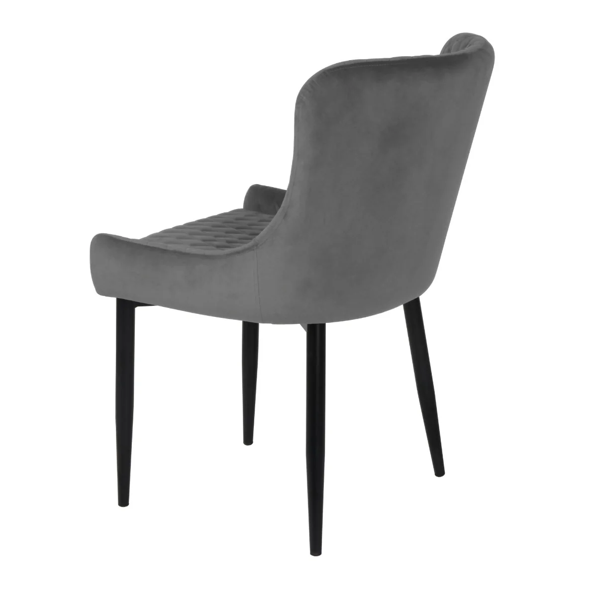 Talia Dining Chair Grey Velvet - Image 3