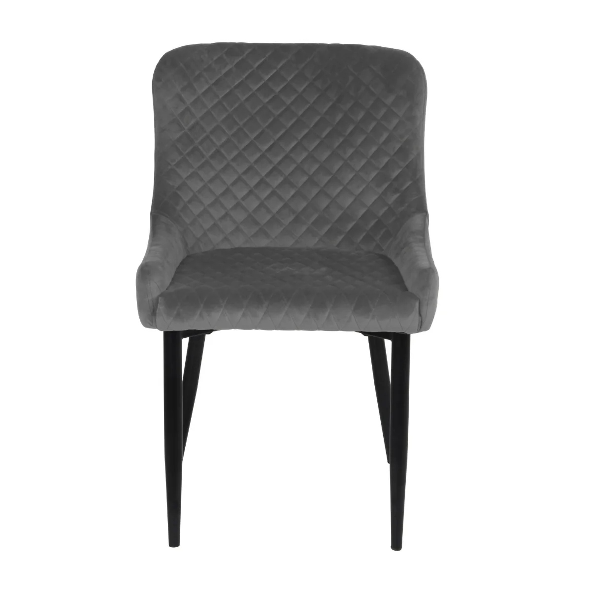Talia Dining Chair Grey Velvet - Image 5