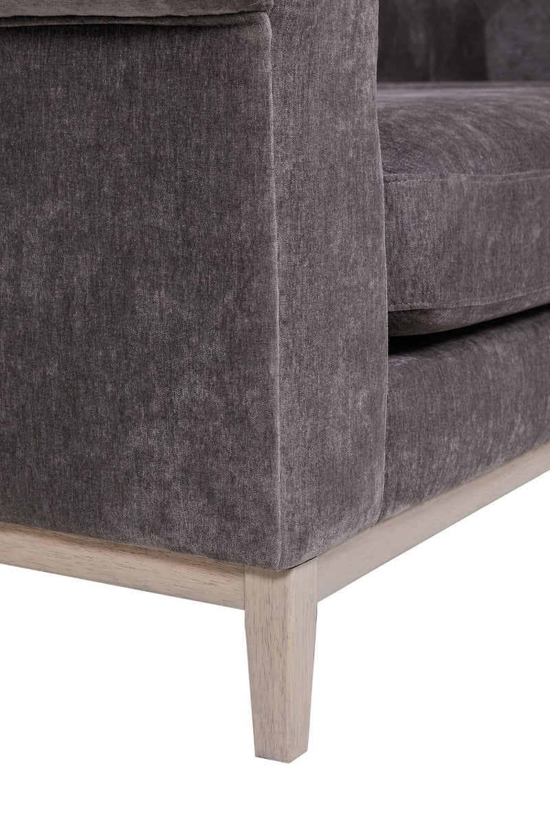 Tate 3 Seater Sofa – Grey Chenille Fabric - Image 6