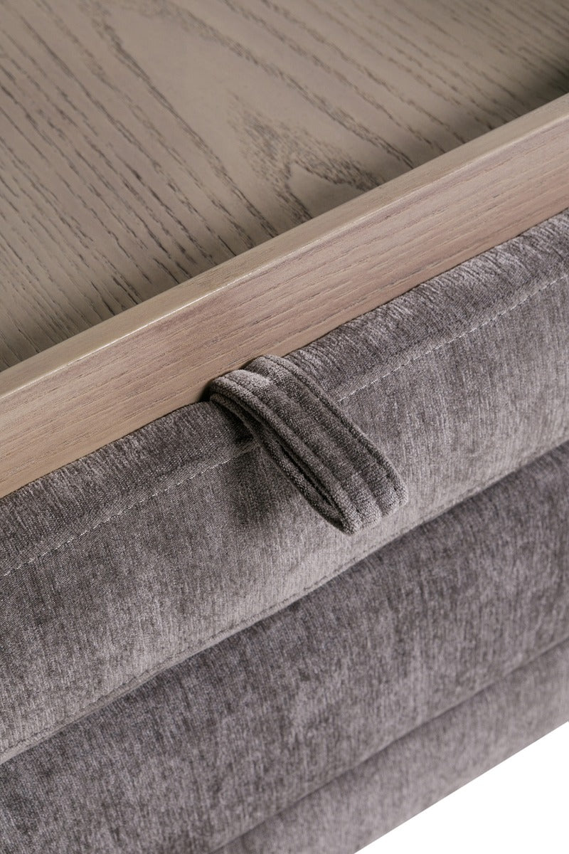 Tate Storage Ottoman – Grey Chenille with Smart Storage 880mm - Image 6