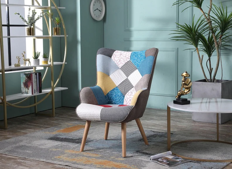 Taylor Occasional Chair – Original Patchwork High-Back Design