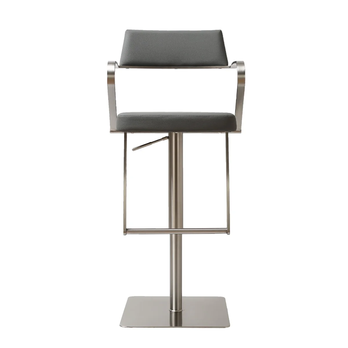 Tempo Barstool – Charcoal Grey PU with Gas-Lift Adjustment