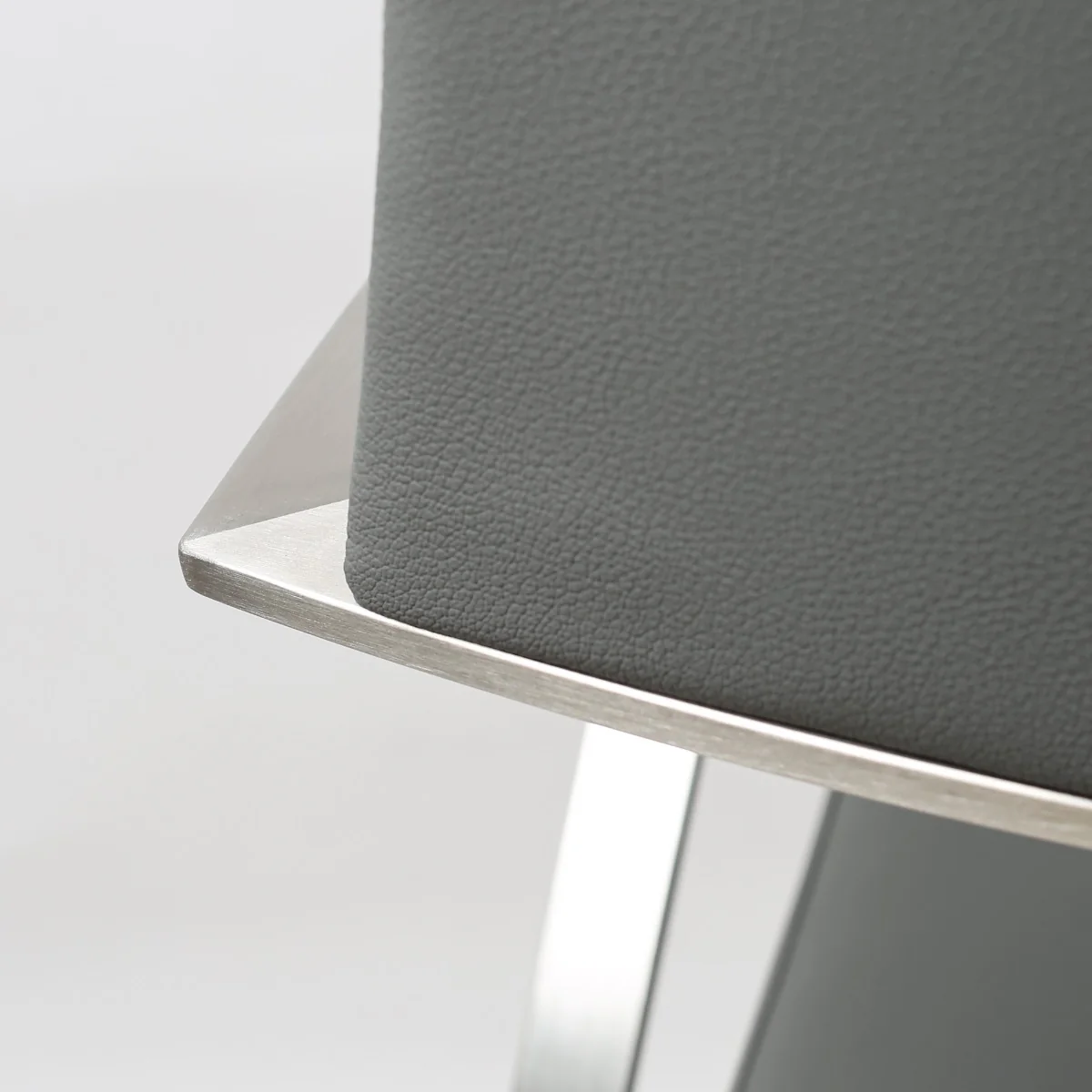Tempo Barstool – Charcoal Grey PU with Gas-Lift Adjustment - Image 3