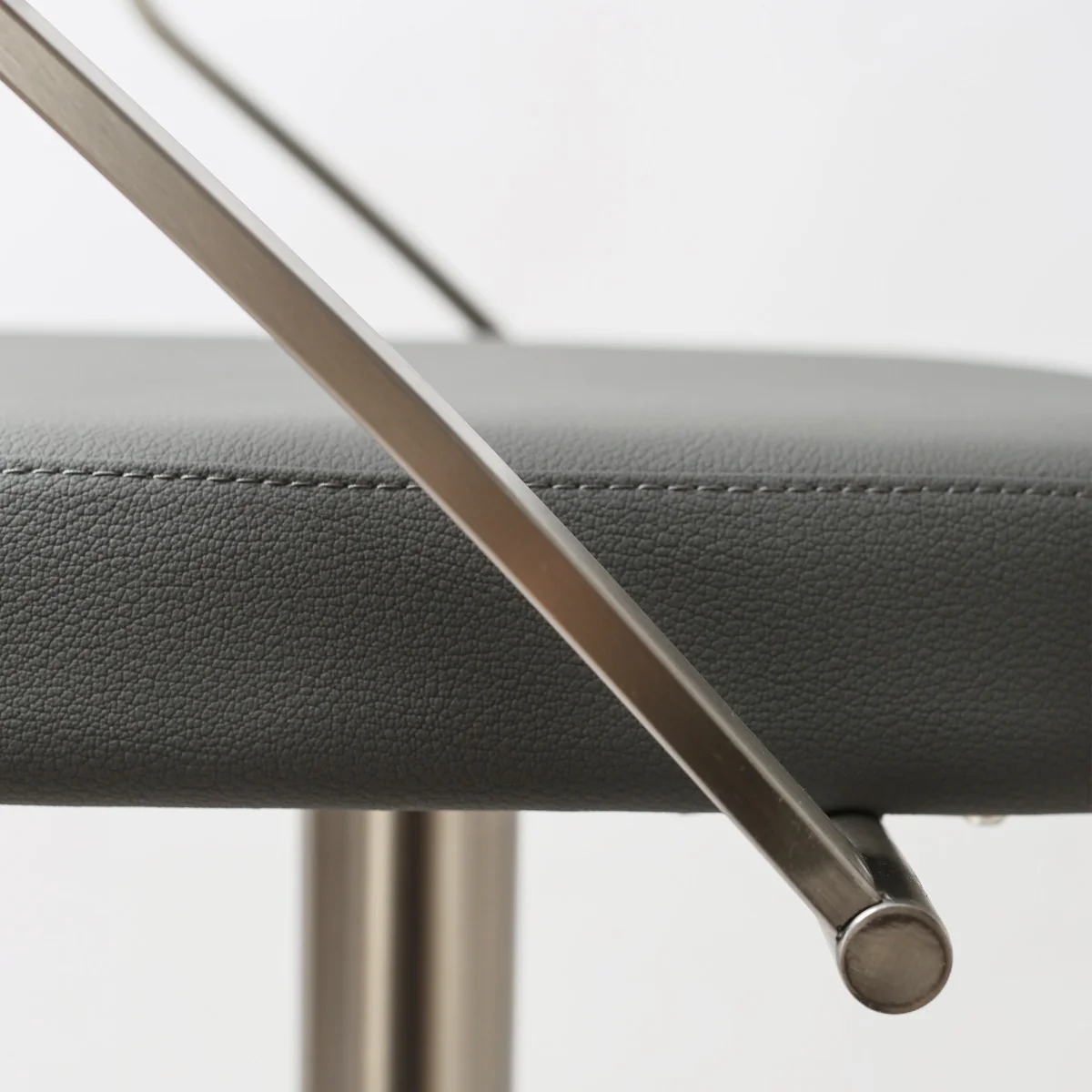 Tempo Barstool – Charcoal Grey PU with Gas-Lift Adjustment - Image 4