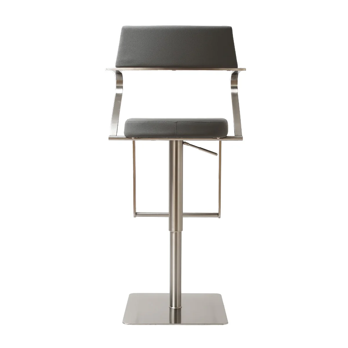 Tempo Barstool – Charcoal Grey PU with Gas-Lift Adjustment - Image 6