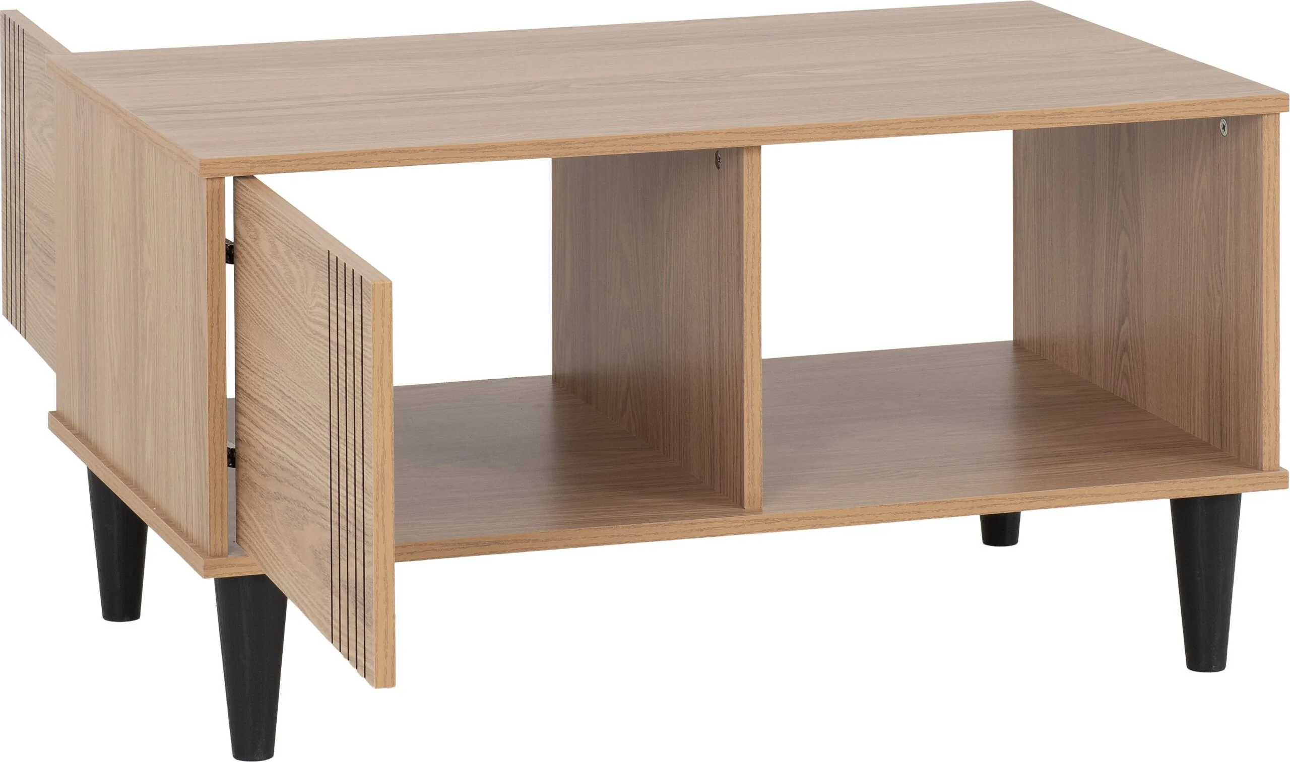 Tessa 1 Door Coffee Table - Natural Oak Effect - Image 6
