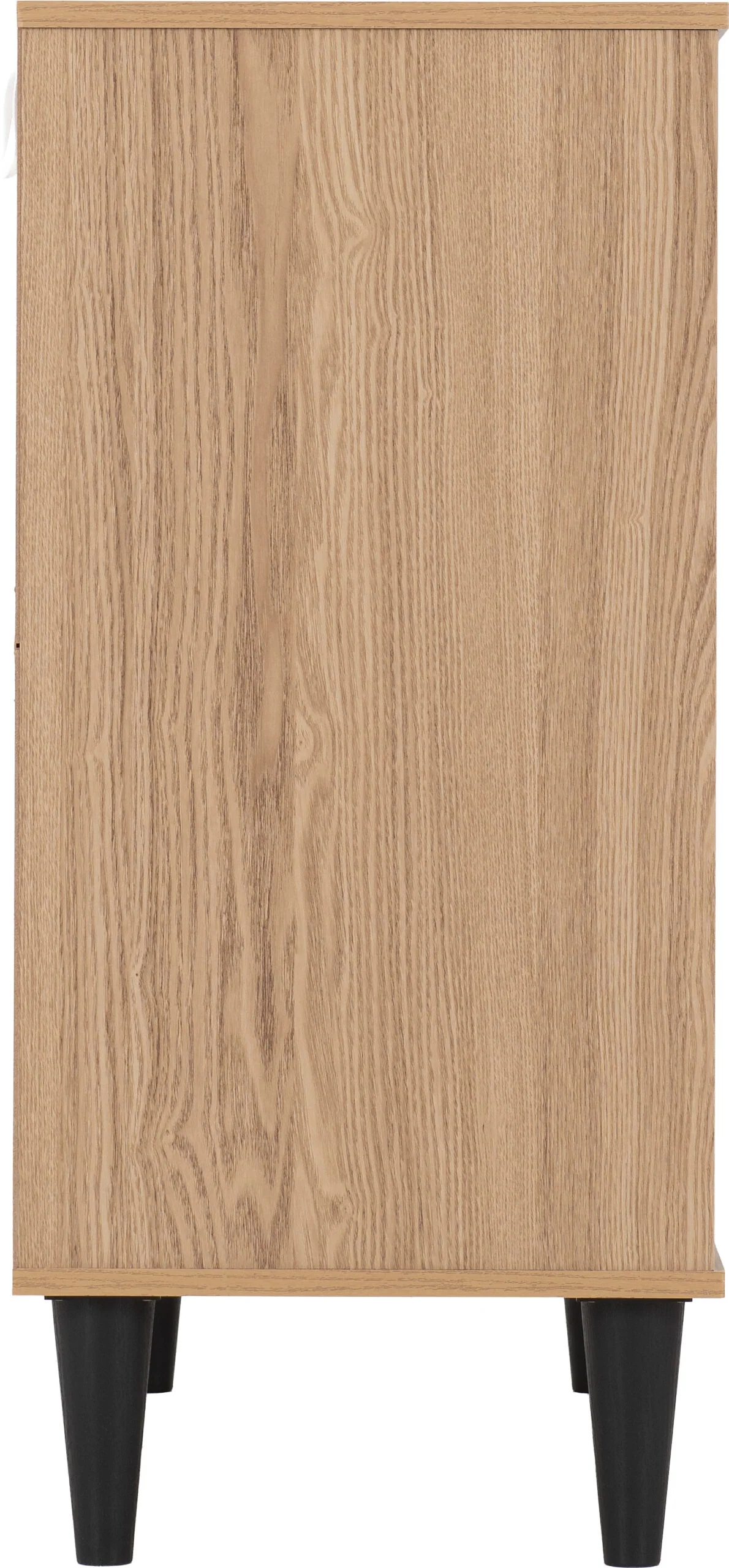 Tessa 2 Door 1 Drawer Sideboard - Natural Oak Effect - Image 3