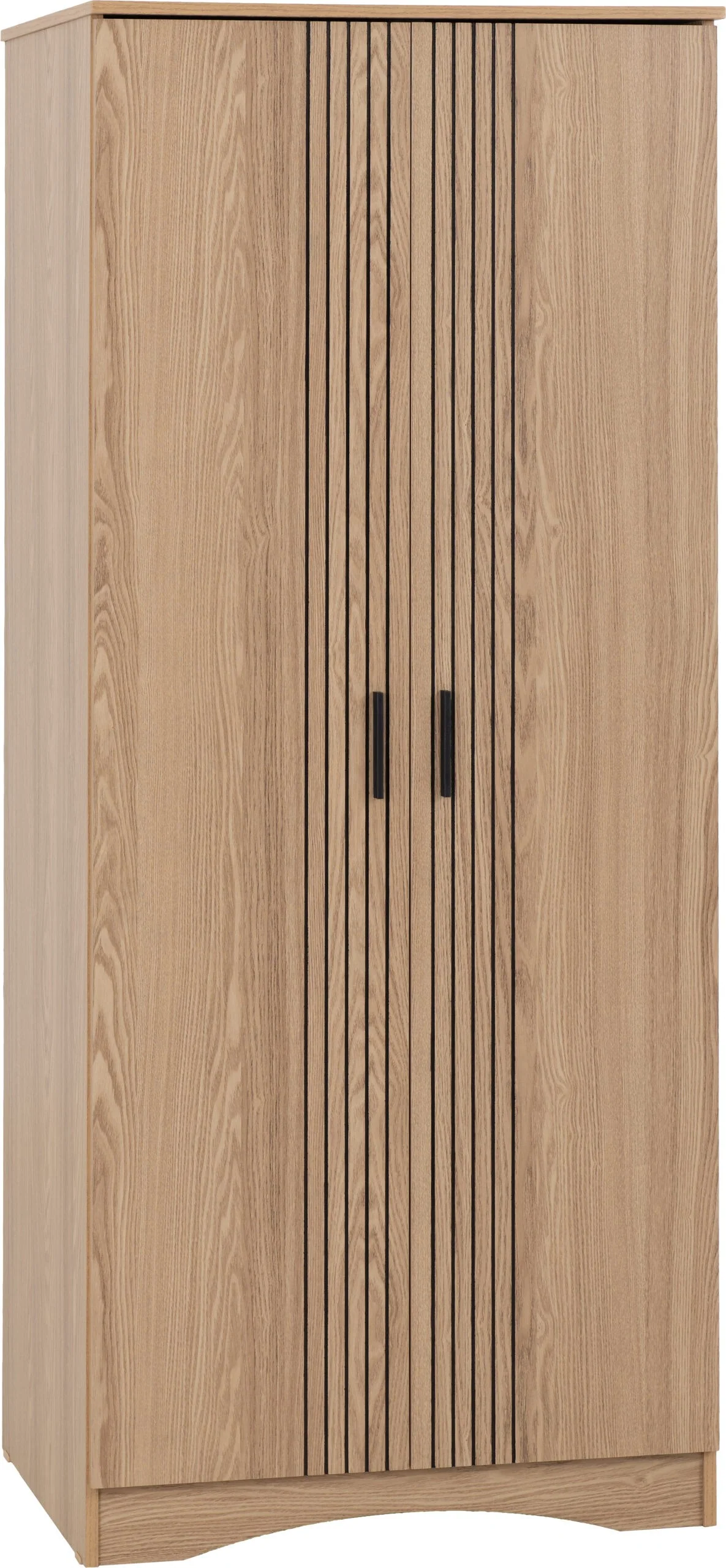 Tessa 2 Door Wardrobe - Natural Oak Effect - Image 2