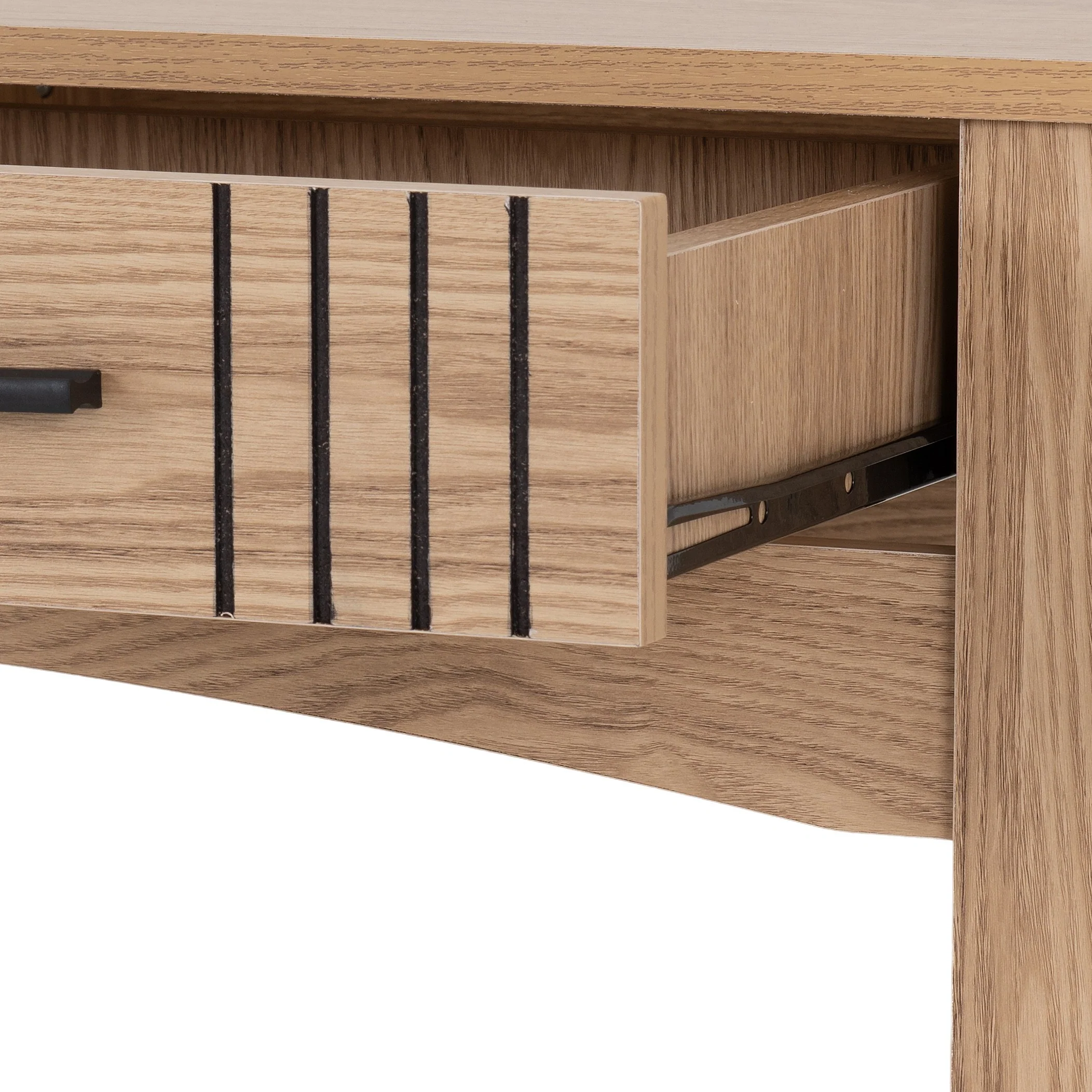 Tessa 2 Drawer Console Table - Natural Oak Effect - Image 3