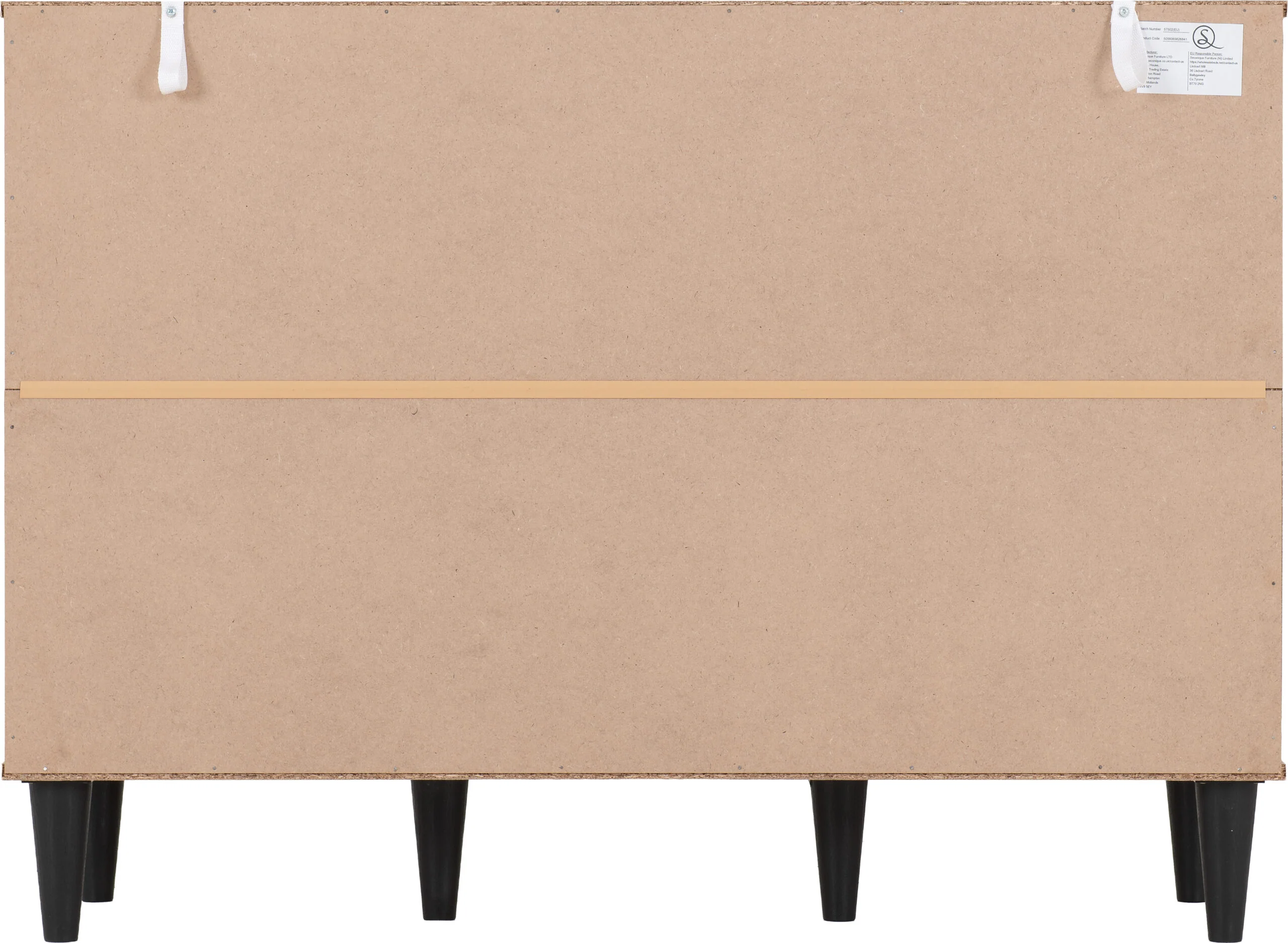 Tessa 3 Door 2 Drawer Sideboard - Natural Oak Effect - Image 3