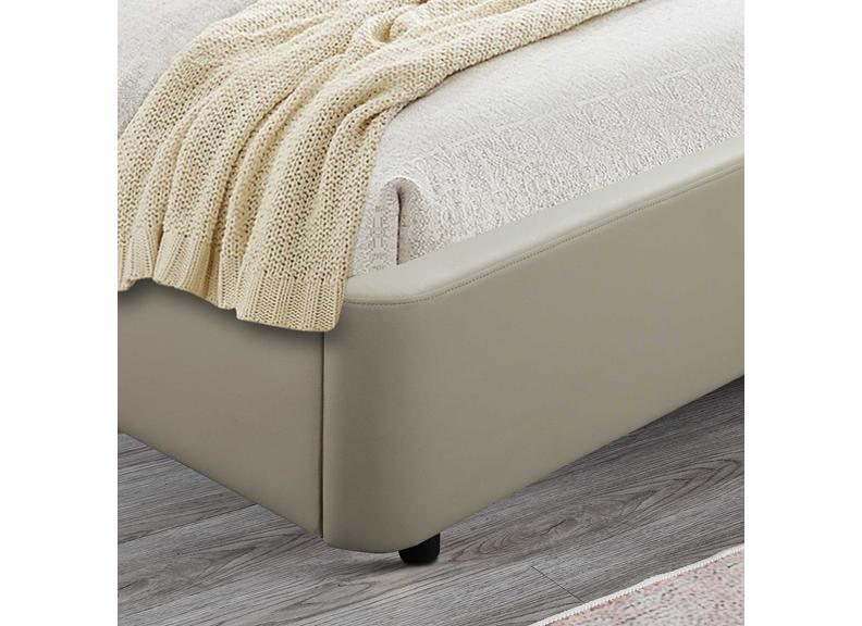 Tipperary Ottoman Bed – Beige Upholstered with Lift-Up Storage Compartment 4ft6 - Image 3