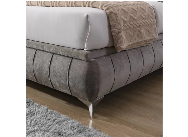 Limerick Grey Ottoman Bed with Spacious Storage Compartment - Image 3