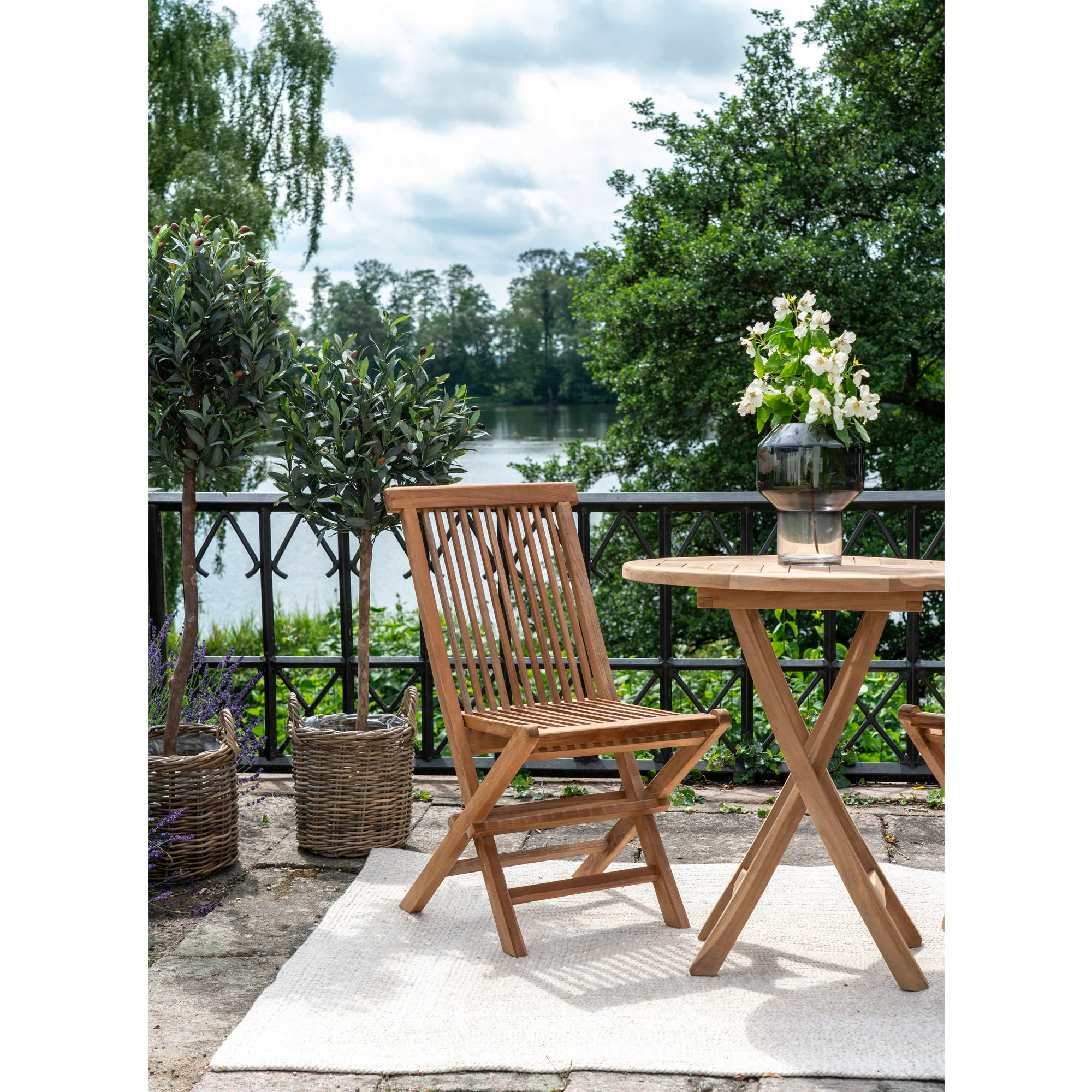 Toledo Dining Chair Set – Natural Teak with Comfortable Design