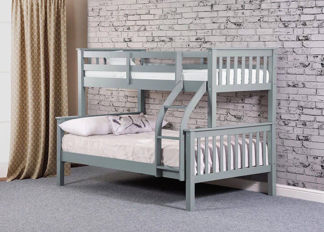 Treble Bunk bed in Grey or White - Image 2
